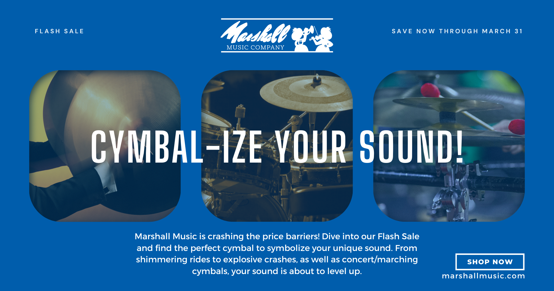 FLASH SALE! Cymbals | Marshall Music Company