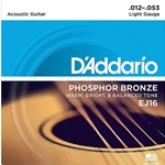 D'Addario Acoustic Phosphor Bronze Lite Set