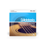 D'Addario Folk Guitar Set Phosphor Bronze Lite 12 String