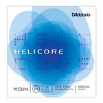 D'Addario Helicore Violin String Set, 1/4 Scale, Medium Tension
