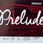 D'Addario Prelude Cello Single A String, 1/4 Scale, Medium Tension