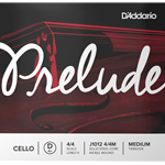 D'Addario Prelude Cello Single D String, 4/4 Scale, Medium Tension