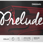D'Addario Prelude Cello Single C String, 4/4 Scale, Medium Tension