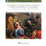 Favorite Christmas Carols for Classical Players - Flute and Piano<br />20 Intermediate Level Arrangments