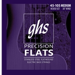 GHS Flatwound Bass Strings 45-105