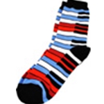 Red & Blue Multicolor Keyboard Socks