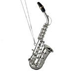 Ornament - Silver Saxophone