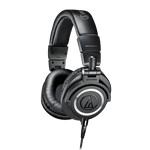 Audio-Technica Closed-Back Dynamic Monitor Headphones with Detachable Cables
