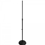 On Stage Round Based Mic Stand Black