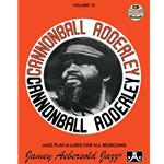 Jazz Play-A-Longs Vol 13 w/CD: Cannonball Adderley