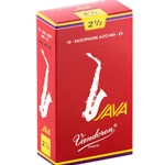 Vandoren Java Red Alto Sax Reeds 10-Pack #2.5