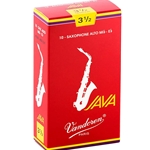 Vandoren Java Red Alto Sax Reeds 10-Pack #3.5
