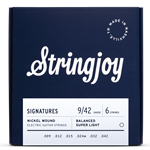 Stringjoy Balanced Super Light Gauge (9-42) Nickel Wound Electric Guitar Strings