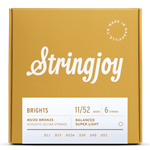 Stringjoy Super Light Gauge (11-52) 80/20 Bronze Acoustic Guitar Strings