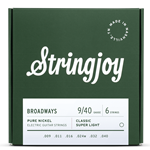 Stringjoy Classic Super Light Gauge (9-40) Pure Nickel Electric Guitar Strings