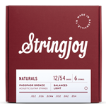 Stringjoy Light Gauge (12-54) Phosphor Bronze Acoustic Guitar Strings