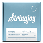 Stringjoy Balanced Light Gauge (10-48) Coated Nickel Wound Electric Guitar Strings