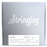 Stringjoy Light Gauge (45-105) 4 String Long Scale Stainless Steel Bass Guitar Strings