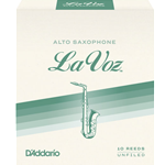 La Voz Alto Saxophone Reeds, Strength Medium Hard, 10 Pack
