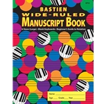 Bastien Wide Ruled Manuscript Book