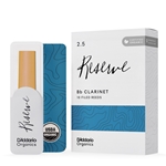 D'Addario Organic Reserve Bb Clarinet Reeds, Strength 2.5, 10-pack
