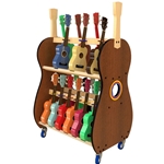 The Band Room™ Soprano Ukulele Storage Rack, 18 Ukes
