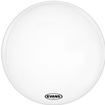 EVANS MX1 White Marching Bass Drum Head, 18 Inch