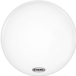EVANS MX2 White Marching Bass Drum Head, 18 Inch