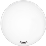 EVANS MX2 White Marching Bass Drum Head, 20 Inch