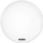 EVANS MX2 White Marching Bass Drum Head, 28 Inch