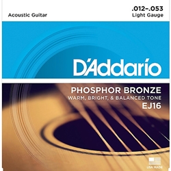D'Addario Guitar Set Acoustic Phosphor Bronze Lite
