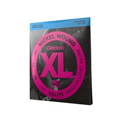 D'Addario EXL170 Nickel Wound Bass Guitar Strings, Light, 45-100, Long Scale