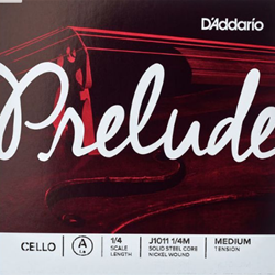 D'Addario Prelude Cello Single A String, 1/4 Scale, Medium Tension