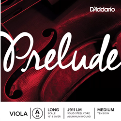 D'Addario Prelude Viola Single A String, Long Scale, Medium Tension