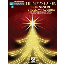 Christmas Carols - 10 Holiday Favorites: Violin Easy Instrumental Play-Along