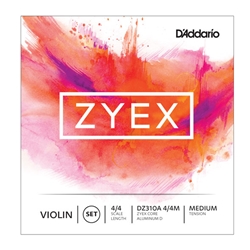 D'Addario Zyex Violin Set with Aluminum D