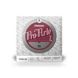 D'Addario Pro-Arte Violin String Set, 3/4 Scale, Medium Tension