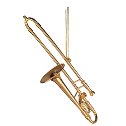 Ornament - Gold Trombone