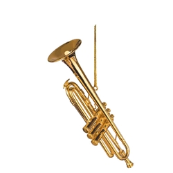 Ornament - Gold Trumpet (Large)