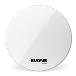 EVANS MX1 White Marching Bass Drum Head, 30 Inch