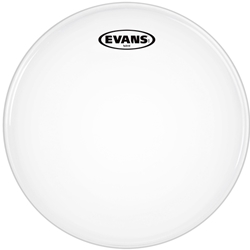 EVANS Hybrid White Marching Snare Drum Head, 13 Inch