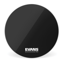 EVANS MX1 Black Marching Bass Drum Head, 22 Inch