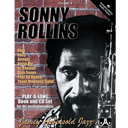 Jazz Play-A-Longs Vol 8 w/CD: Sonny Rollins