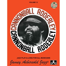 Jazz Play-A-Longs Vol 13 w/CD: Cannonball Adderley