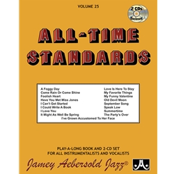 Jazz Play-A-Longs Vol 25 w/CD: All Time Standards