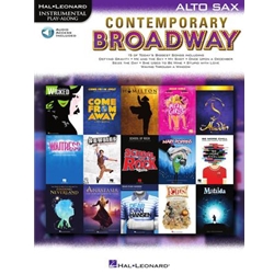 Contemporary Broadway Instrumental Play-Along for Alto Sax