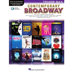 Contemporary Broadway Instrumental Play-Along for Tenor Sax