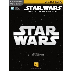Star Wars Instrumental Play-Along for Alto Sax: Music from All Nine Films