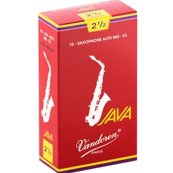 Vandoren Java Red Alto Sax Reeds 10-Pack #2.5