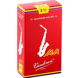 Vandoren Java Red Alto Sax Reeds 10-Pack #3.5